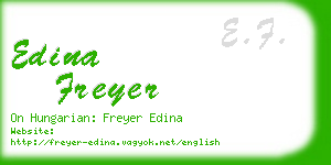 edina freyer business card